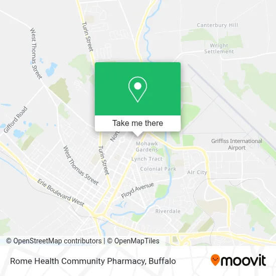 Rome Health Community Pharmacy map
