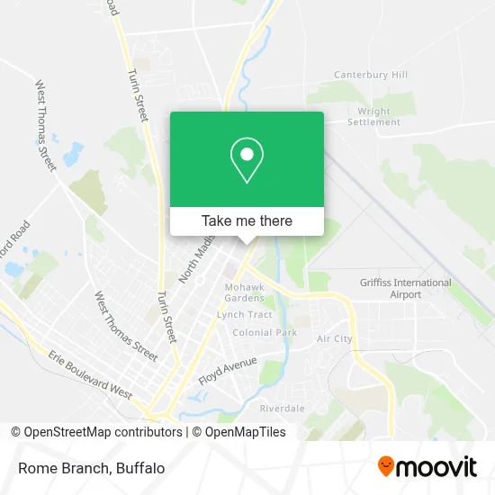 Rome Branch map