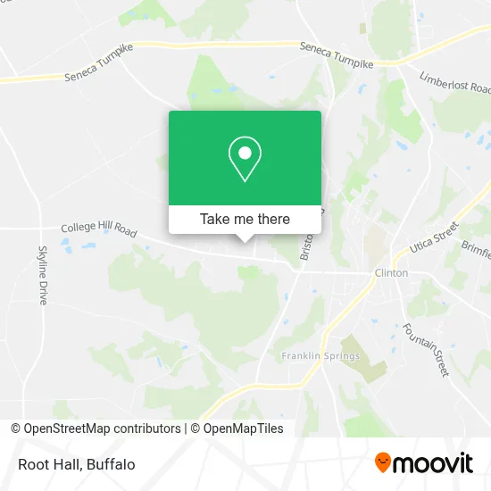 Root Hall map