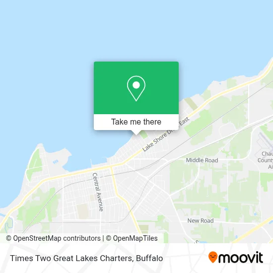 Times Two Great Lakes Charters map