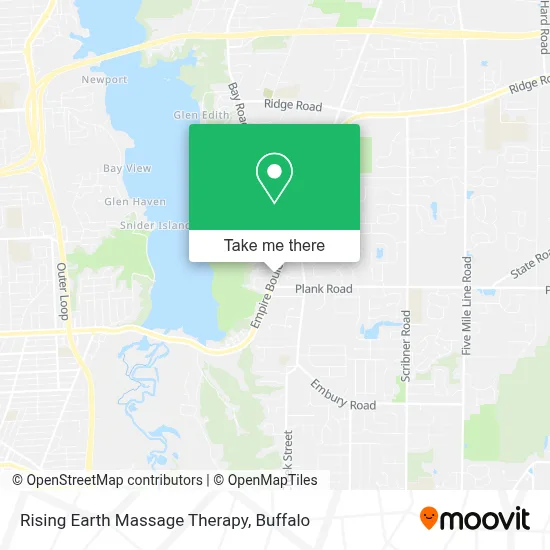 Rising Earth Massage Therapy map