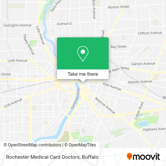 Rochester Medical Card Doctors map