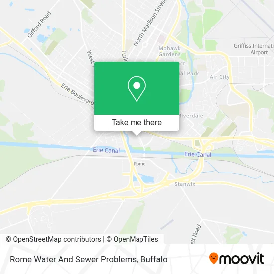 Rome Water And Sewer Problems map