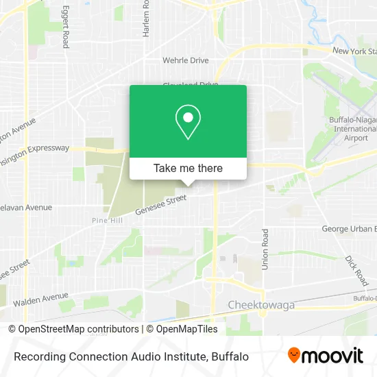 Recording Connection Audio Institute map