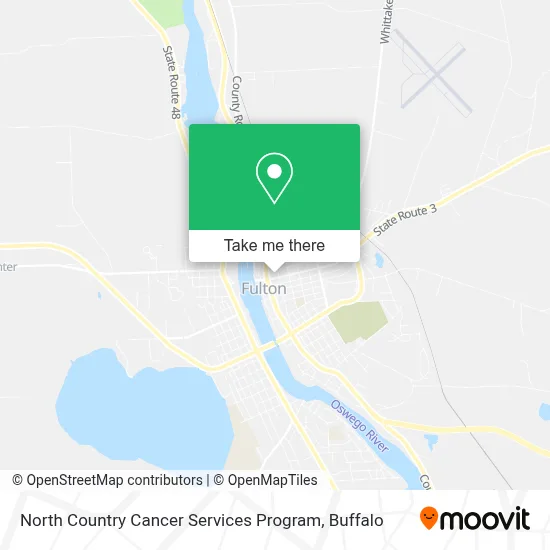 North Country Cancer Services Program map