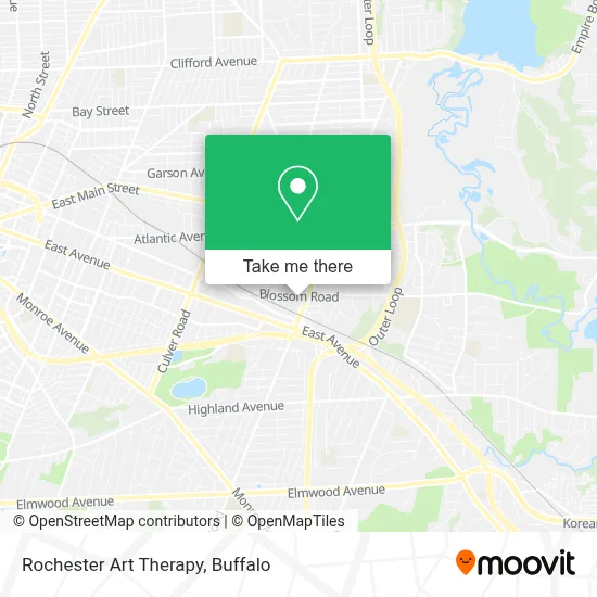 Rochester Art Therapy map