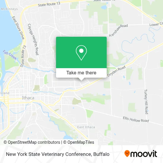 New York State Veterinary Conference map