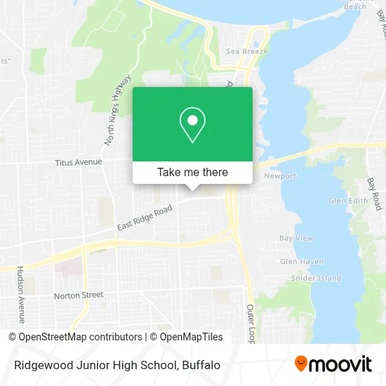 Ridgewood Junior High School map