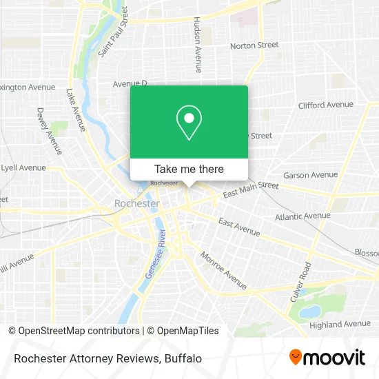 Rochester Attorney Reviews map