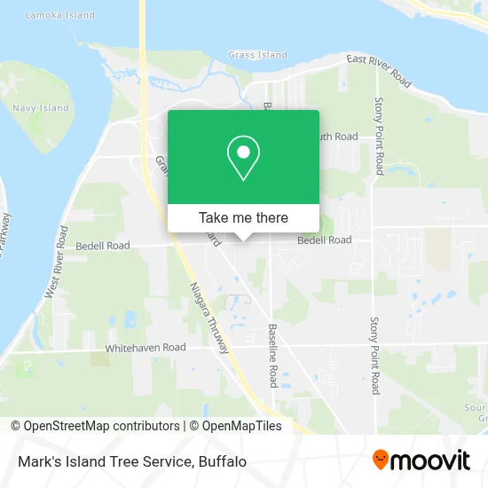 Mark's Island Tree Service map
