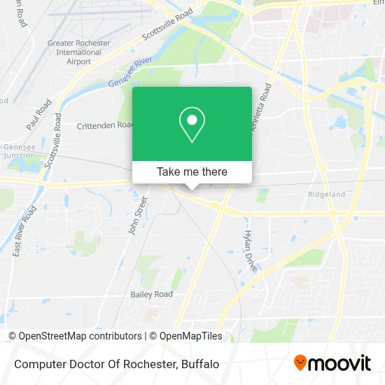 Computer Doctor Of Rochester map