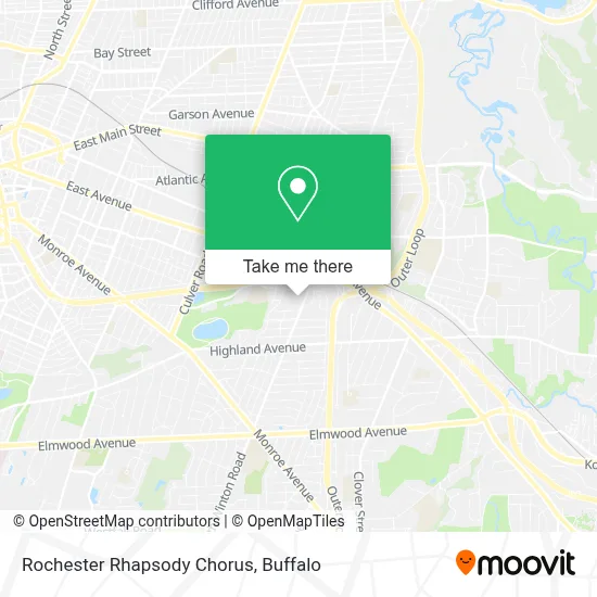 Rochester Rhapsody Chorus map