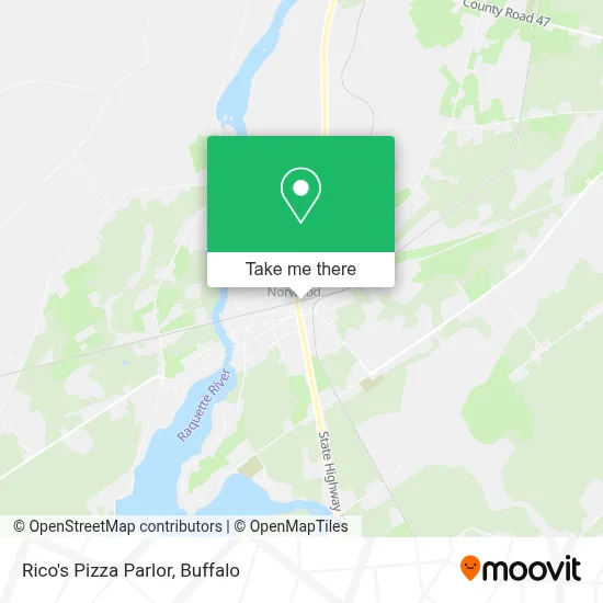 Rico's Pizza Parlor map