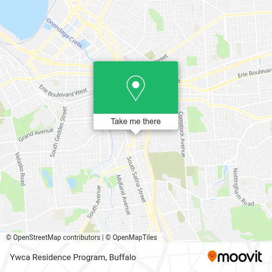 Ywca Residence Program map