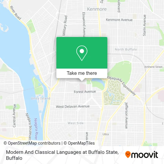 Modern And Classical Languages at Buffalo State map