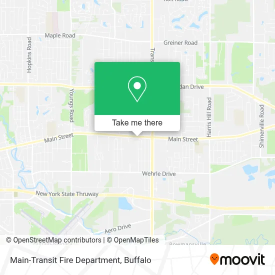 Main-Transit Fire Department map