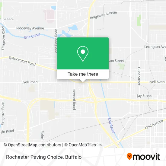Rochester Paving Choice map