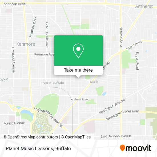 Planet Music Lessons map