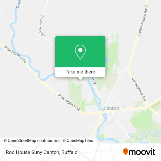 Roo House Suny Canton map