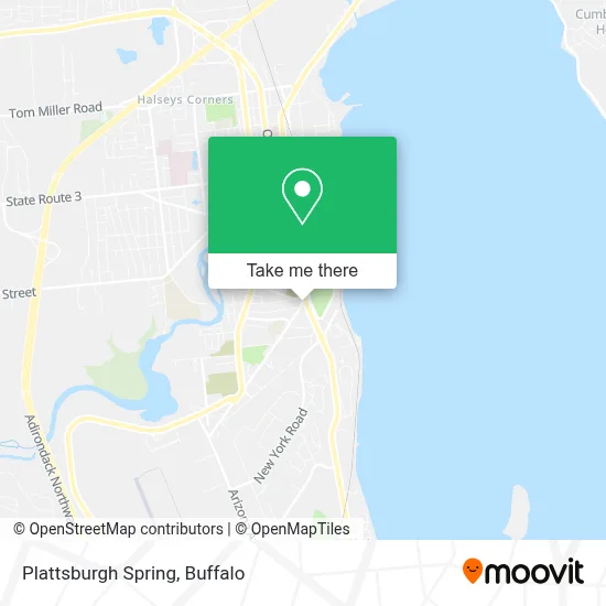 Plattsburgh Spring map