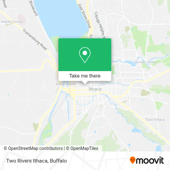 Two Rivers Ithaca map