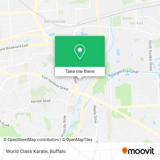 World Class Karate map