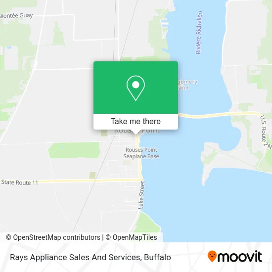 Rays Appliance Sales And Services map