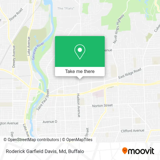 Roderick Garfield Davis, Md map