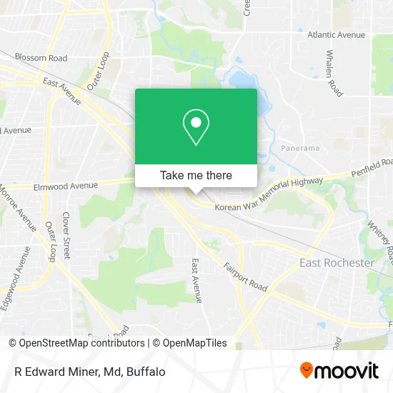 R Edward Miner, Md map