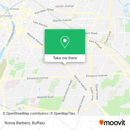Roma Barbers map