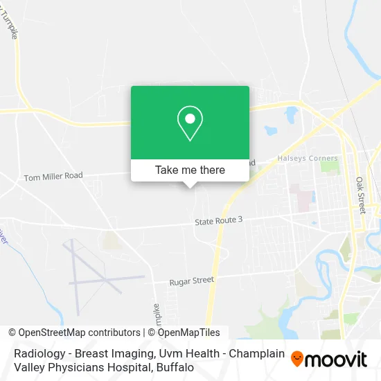 Radiology - Breast Imaging, Uvm Health - Champlain Valley Physicians Hospital map