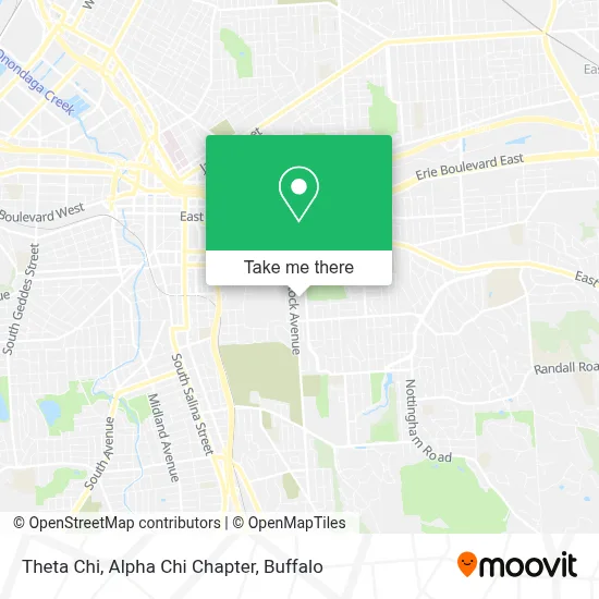 Theta Chi, Alpha Chi Chapter map