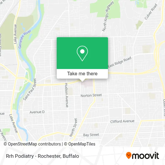 Rrh Podiatry - Rochester map