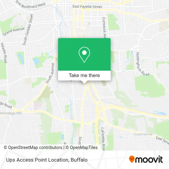 Ups Access Point Location map