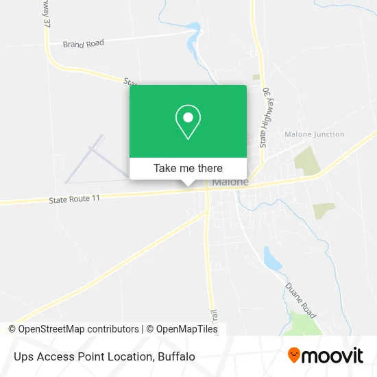 Ups Access Point Location map