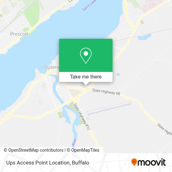 Ups Access Point Location map