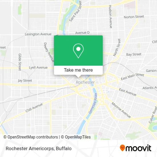 Rochester Americorps map