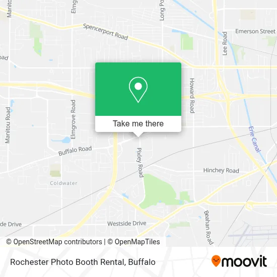 Rochester Photo Booth Rental map