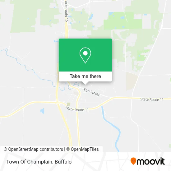 Town Of Champlain map
