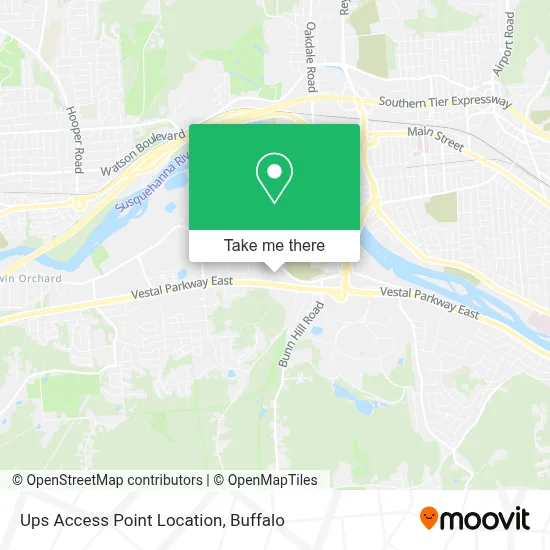 Ups Access Point Location map