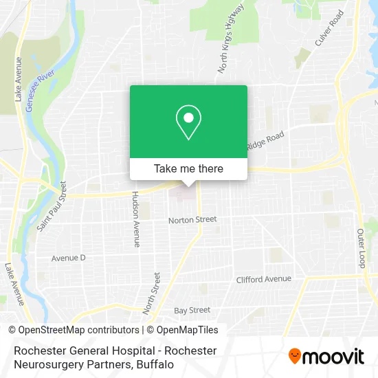 Rochester General Hospital - Rochester Neurosurgery Partners map