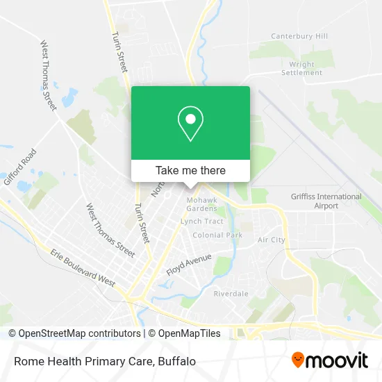 Rome Health Primary Care map