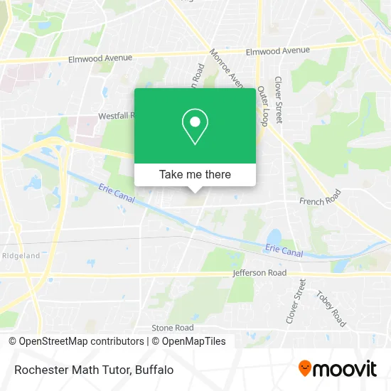 Rochester Math Tutor map