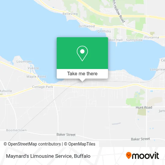Maynard's Limousine Service map