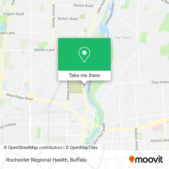 Rochester Regional Health map