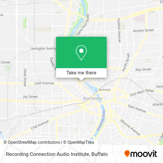 Recording Connection Audio Institute map