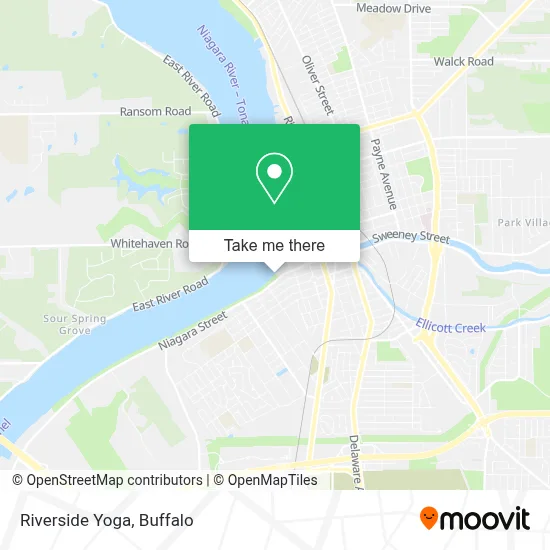 Riverside Yoga map