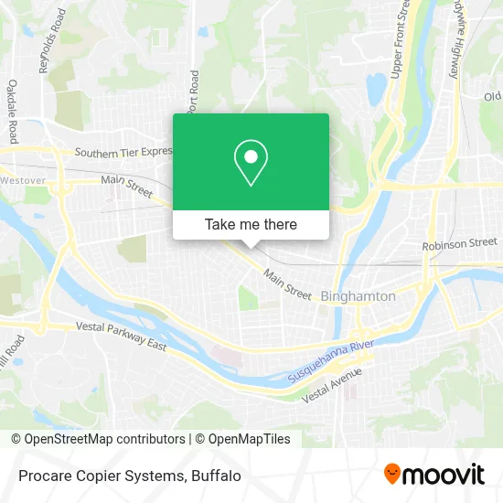 Procare Copier Systems map