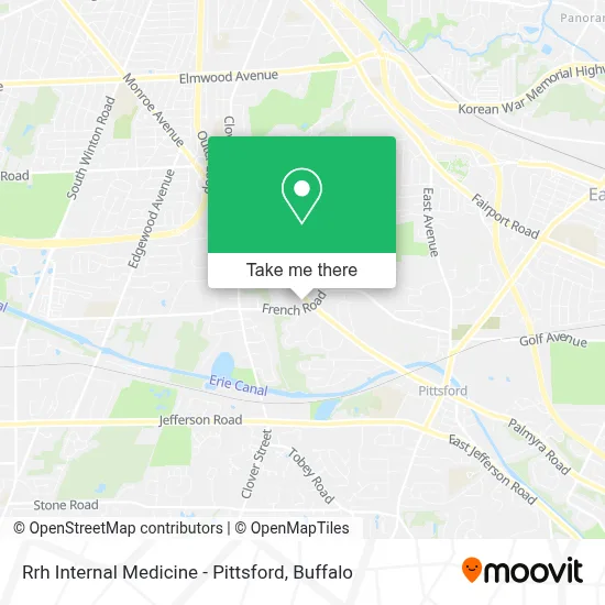 Rrh Internal Medicine - Pittsford map