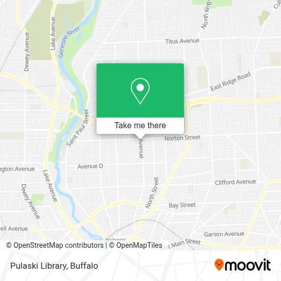 Pulaski Library map